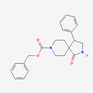 molecular formula C22H24N2O3 B8774849 Benzyl 1-oxo-4-phenyl-2,8-diazaspiro[4.5]decane-8-carboxylate 
