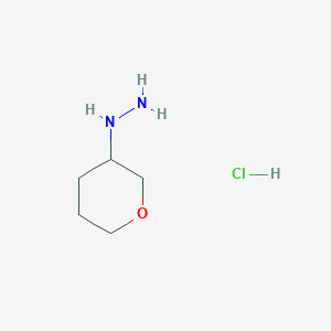 (Tetrahydro-2H-pyran-3-yl)hydrazine hydrochloride