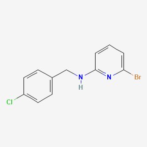2-Pyridinamine,6-bromo-n-[(4-chlorophenyl)methyl]-