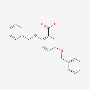molecular formula C22H20O4 B8774960 METHYL 2,5-BIS(BENZYLOXY)BENZOATE CAS No. 106296-25-7