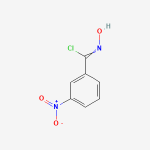 molecular formula C7H5ClN2O3 B8775011 alpha-Chloro-3-nitrobenzaldoxime 