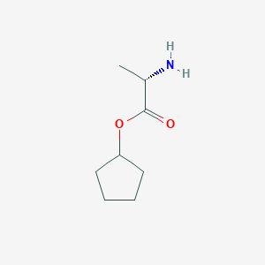 molecular formula C8H15NO2 B8775123 (S)-cyclopentyl 2-aminopropanoate 
