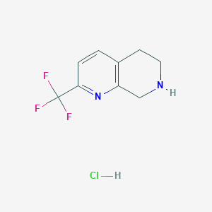 2-(Trifluoromethyl)-5,6,7,8-tetrahydro-1,7-naphthyridine hydrochloride