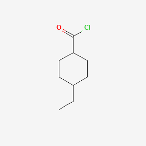 molecular formula C9H15ClO B8775186 trans-4-Ethylcyclohexylcarbonylchloride 