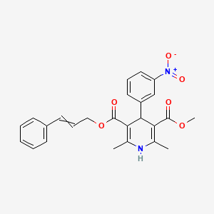Cinnamyl methyl 4-(3-nitrophenyl)-2,6-dimethyl-1,4-dihydropyridine-3,5-dicarboxylate