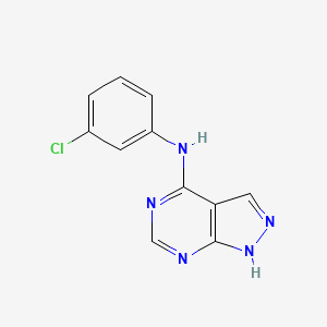 4-(3-chloro-phenylamino)-1H-pyrazolo[3,4-d]pyrimidine