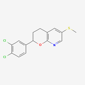 2-(3,4-Dichlorophenyl)-3,4-dihydro-6-(methylthio)-2h-pyrano[2,3-b]pyridine