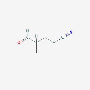 molecular formula C6H9NO B8775220 4-Methyl-5-oxopentanenitrile 
