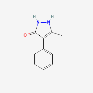 molecular formula C10H10N2O B8775243 3-Methyl-4-phenyl-1h-pyrazol-5-ol 