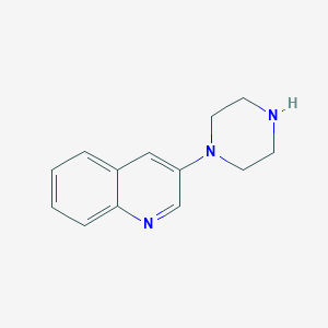 molecular formula C13H15N3 B8775526 3-(Piperazin-1-yl)quinoline 