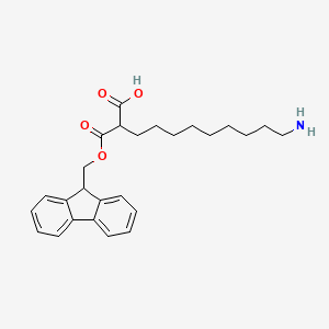 11-amino-2-(9H-fluoren-9-ylmethoxycarbonyl)undecanoic acid