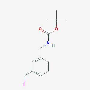 molecular formula C13H18INO2 B8775586 tert-Butyl 3-(iodomethyl)benzylcarbamate 