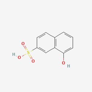 molecular formula C10H8O4S B8775594 1-Hydroxynaphthalene-7-sulfonic acid CAS No. 20191-62-2
