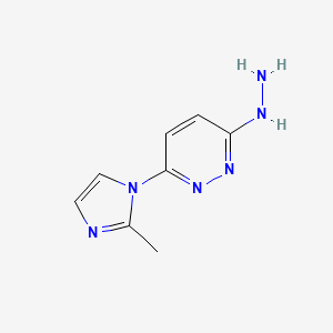 3-Hydrazino-6-(2-methylimidazol-1-yl)pyridazine
