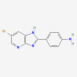 4-(6-Bromo-1H-imidazo[4,5-b]pyridin-2-yl)aniline