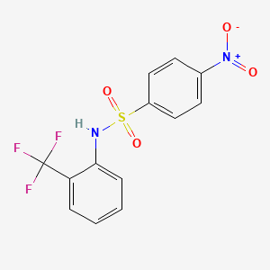 4-nitro-N-[2-(trifluoromethyl)phenyl]benzenesulfonamide