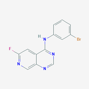 molecular formula C13H8BrFN4 B8775813 N-(3-bromophenyl)-6-fluoropyrido[3,4-d]pyrimidin-4-amine CAS No. 171179-03-6
