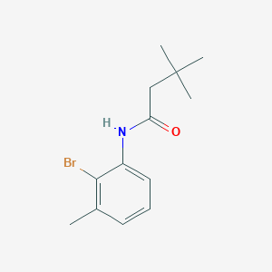 molecular formula C13H18BrNO B8775826 N-(2-bromo-3-methylphenyl)-3,3-dimethylbutanamide 