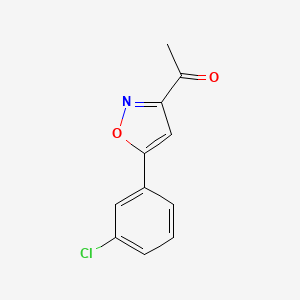 1-(5-(3-Chlorophenyl)isoxazol-3-YL)ethanone