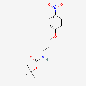 molecular formula C14H20N2O5 B8775852 tert-Butyl (3-(4-nitrophenoxy)propyl)carbamate 