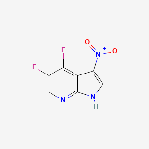 4,5-difluoro-3-nitro-1H-pyrrolo[2,3-b]pyridine