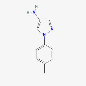 molecular formula C10H11N3 B8775892 4-Amino-1-(p-tolyl)pyrazole 