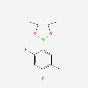 molecular formula C13H17BF2O2 B8775907 2-(2,4-Difluoro-5-methylphenyl)-4,4,5,5-tetramethyl-1,3,2-dioxaborolane 