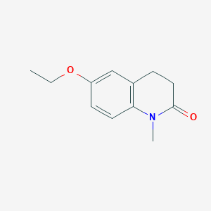 molecular formula C12H15NO2 B8775954 6-ethoxy-1-methyl-3,4-dihydroquinolin-2(1H)-one 