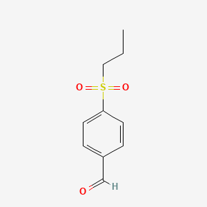 molecular formula C10H12O3S B8776005 4-(Propane-1-sulfonyl)-benzaldehyde CAS No. 84264-88-0