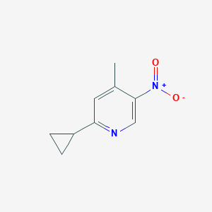 2-Cyclopropyl-4-methyl-5-nitropyridine