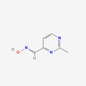 molecular formula C6H7N3O B8776108 N-[(2-Methylpyrimidin-4-YL)methylidene]hydroxylamine 