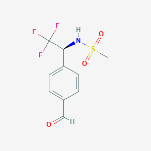 (S)-N-(2,2,2-Trifluoro-1-(4-formylphenyl)ethyl)methanesulfonamide