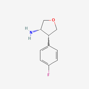 (3S,4R)-4-(4-fluorophenyl)oxolan-3-amine