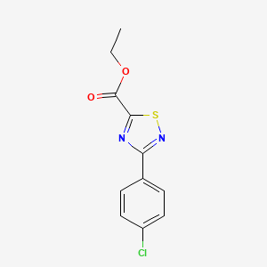 Ethyl 3-(4-chlorophenyl)-1,2,4-thiadiazole-5-carboxylate
