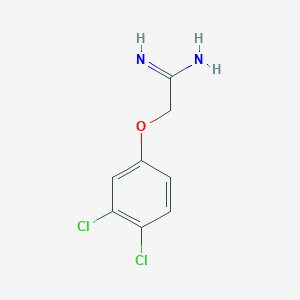 molecular formula C8H8Cl2N2O B8776302 2-(3,4-Dichlorophenoxy)ethanimidamide 