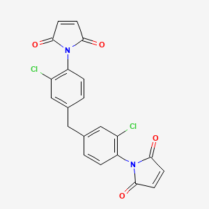 molecular formula C21H12Cl2N2O4 B8776331 3,3'-Dichloro-4,4'-diphenylmethanedimaleimide CAS No. 34199-15-0