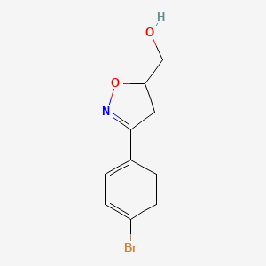 [3-(4-Bromophenyl)-4,5-dihydroisoxazol-5-yl]methanol