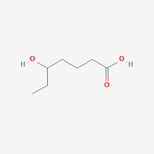 molecular formula C7H14O3 B8776357 5-Hydroxyheptanoic acid CAS No. 13730-52-4