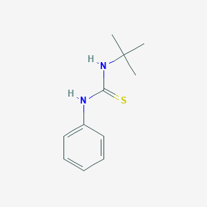 molecular formula C11H16N2S B087764 Thiourea, N-(1,1-dimethylethyl)-N'-phenyl- CAS No. 14327-04-9