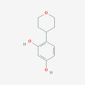 4-(Tetrahydro-2H-pyran-4-yl)benzene-1,3-diol