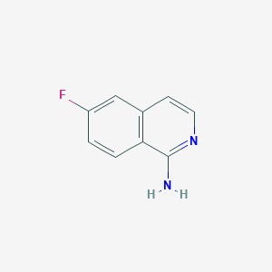 molecular formula C9H7FN2 B8776532 6-Fluoroisoquinolin-1-amine 