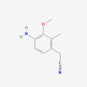 (4-Amino-3-methoxy-2-methylphenyl)acetonitrile