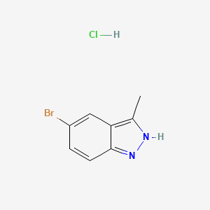 molecular formula C8H8BrClN2 B8776626 5-Bromo-3-methyl-1H-indazole hydrochloride 