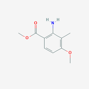 molecular formula C10H13NO3 B8776636 Methyl 2-amino-4-methoxy-3-methylbenzoate CAS No. 922520-32-9