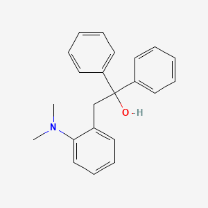 molecular formula C22H23NO B8776652 2-[2-(Dimethylamino)phenyl]-1,1-diphenylethanol CAS No. 23666-96-8