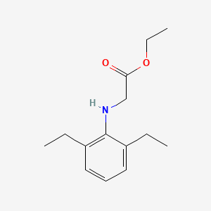 molecular formula C14H21NO2 B8776714 Glycine, N-(2,6-diethylphenyl)-, ethyl ester CAS No. 38727-56-9