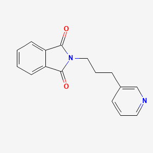 molecular formula C16H14N2O2 B8776760 2-(3-pyridin-3-ylpropyl)isoindole-1,3-dione CAS No. 84200-00-0