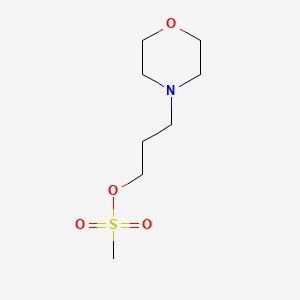 molecular formula C8H17NO4S B8776866 3-Morpholin-4-ylpropyl methanesulfonate 