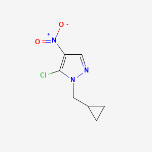 5-Chloro-1-(cyclopropylmethyl)-4-nitro-1h-pyrazole
