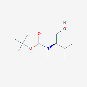 molecular formula C11H23NO3 B8776985 (R)-tert-butyl (1-hydroxy-3-methylbutan-2-yl)(methyl)carbamate 